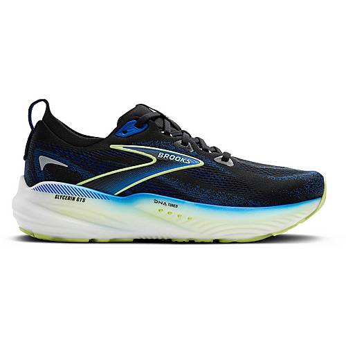 Brooks Glycerin GTS 22 Laufschuhe Herren black-cobalt-neo yellow