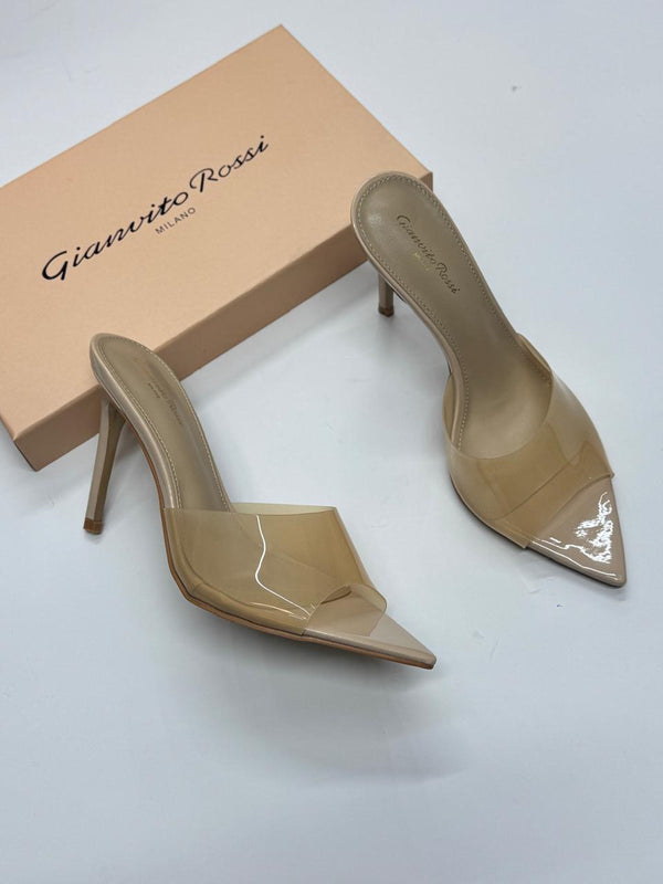 GIANVITO ROSSI Nude brown